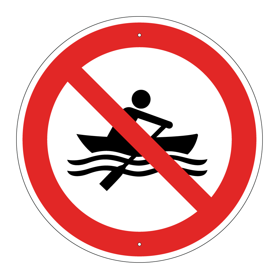 P055 Interdiction d'utiliser des embarcations à propulsion manuelle