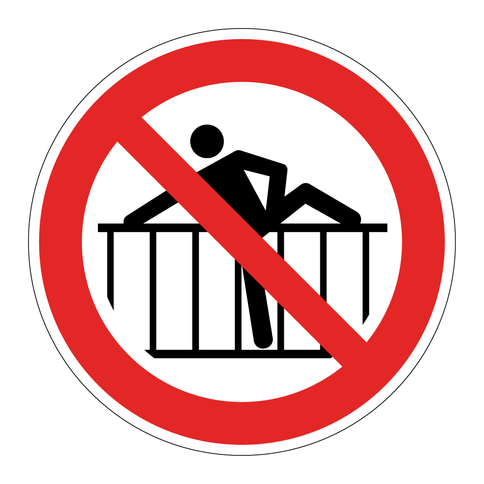 P071 Barriere übersteigen verboten