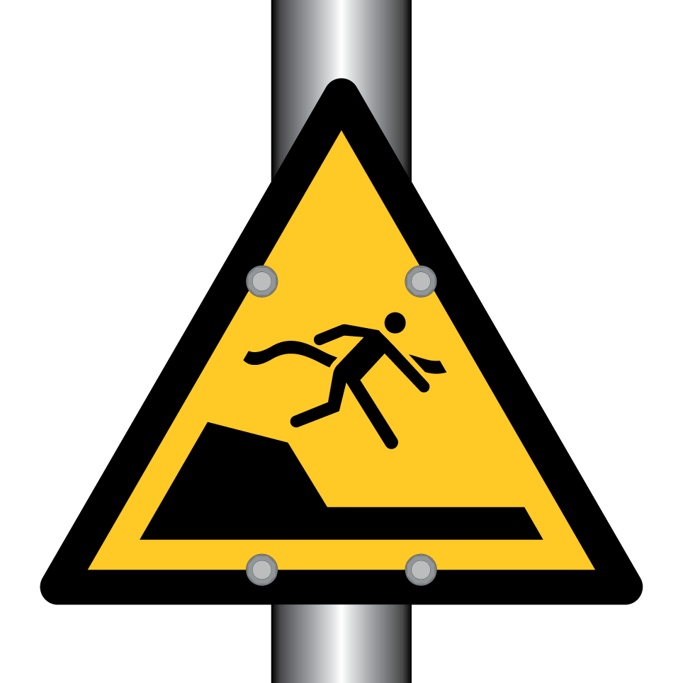 W050 Warnung vor unvermittelter Tiefenänderung in Schwimm- oder Freizeitbecken
