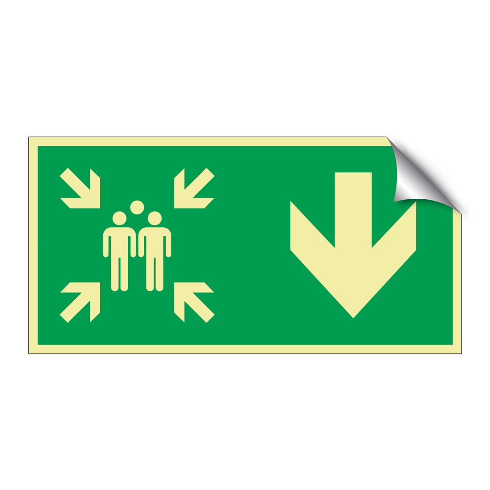 Point de rassemblement vers le bas