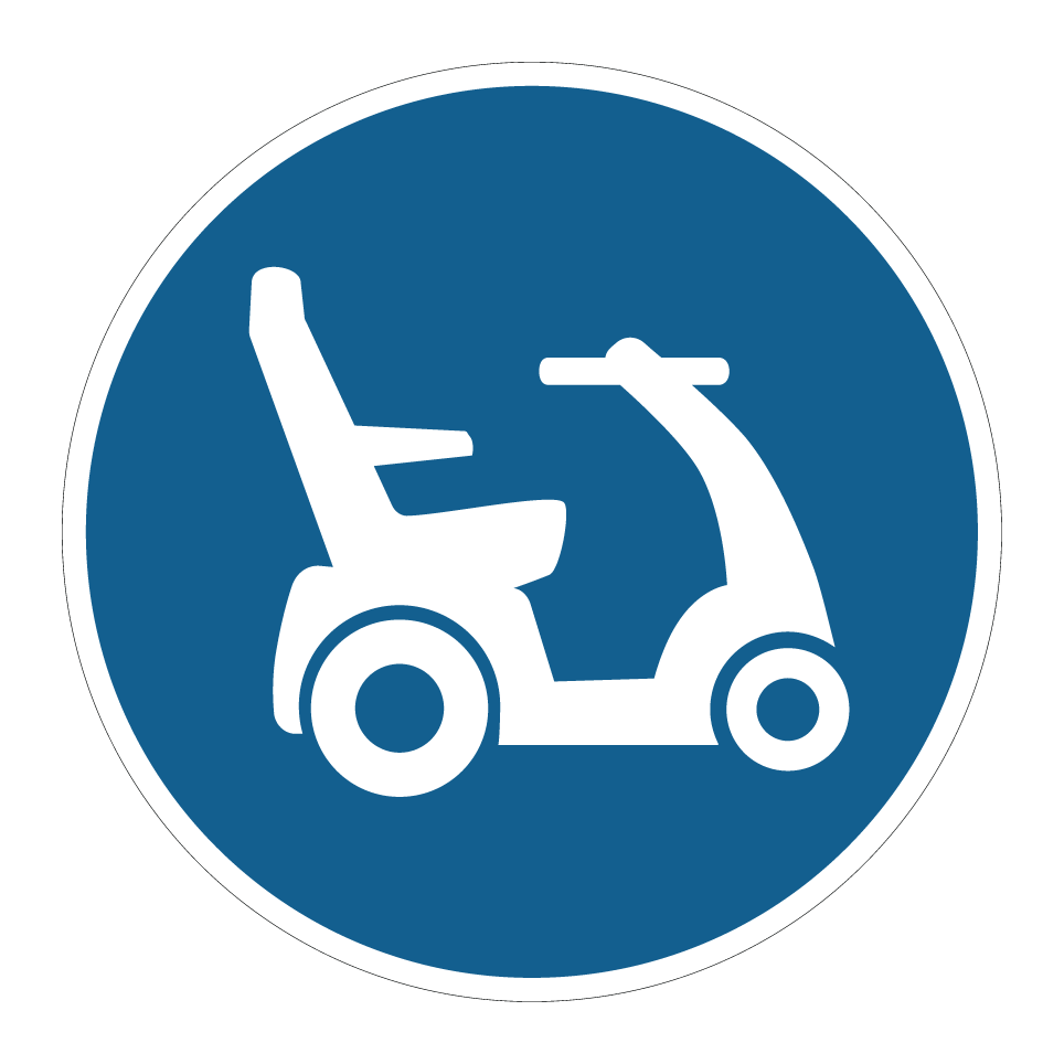 Mobilitätsroller erlaubt