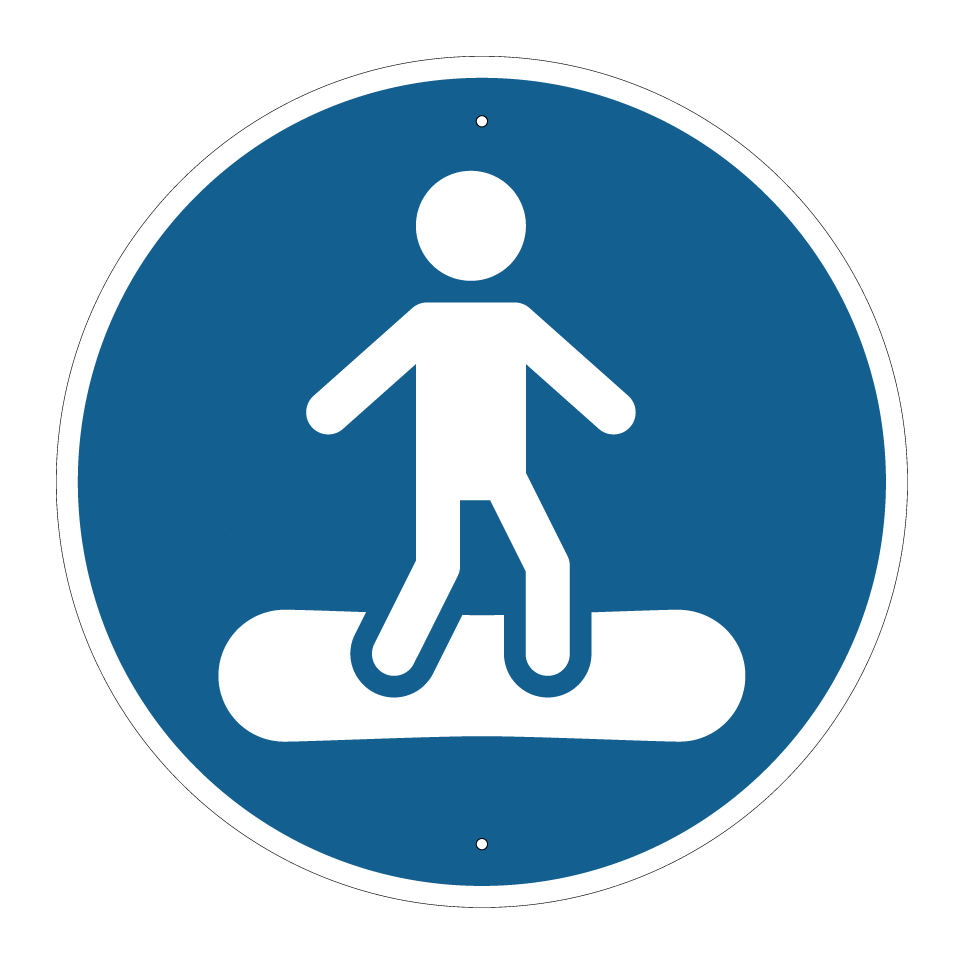 Utilisation de la planche à neige permise