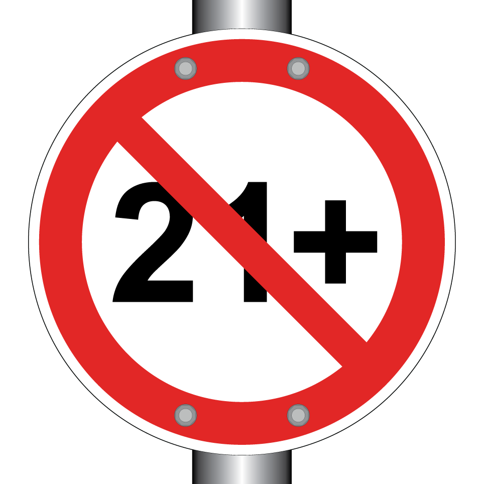 Interdit aux moins de 21 ans