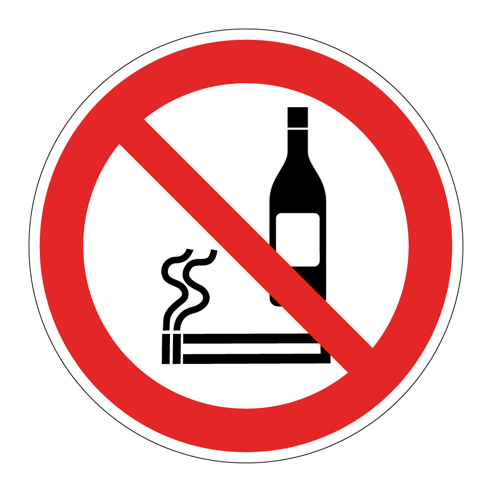 Interdiction de fumer ou de consommer de l’alcool