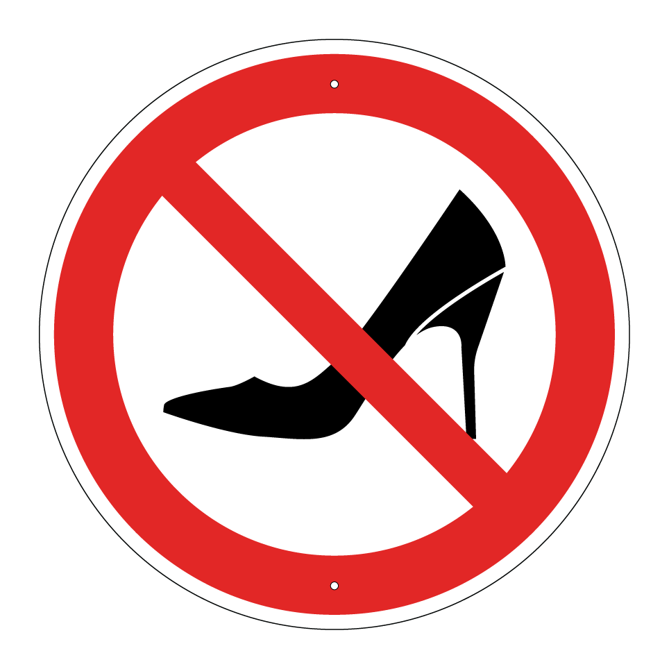 Pas de talons hauts