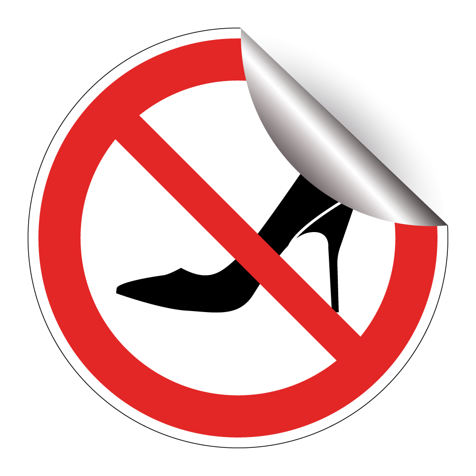 Pas de talons hauts