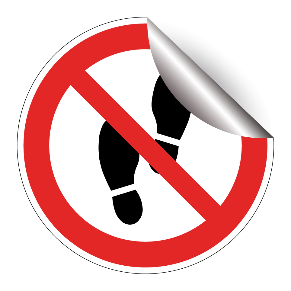 Interdiction de marcher