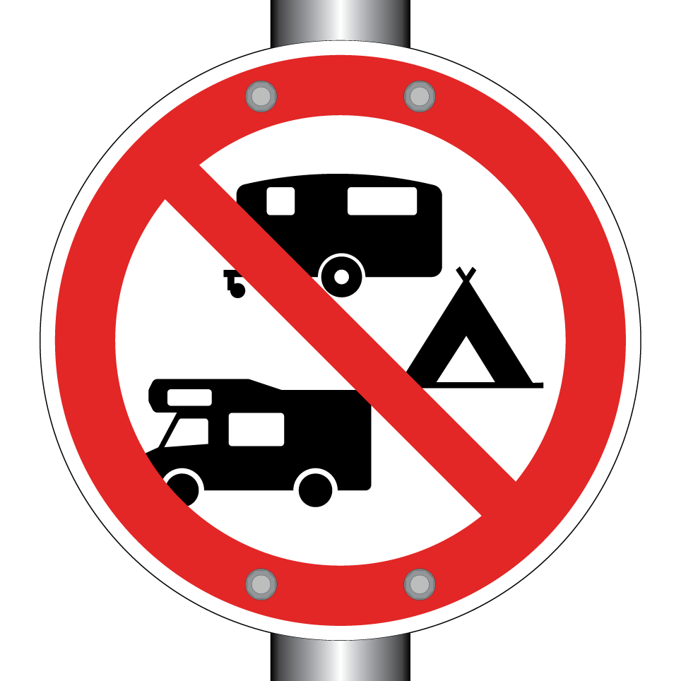 Camping ou caravanes interdits