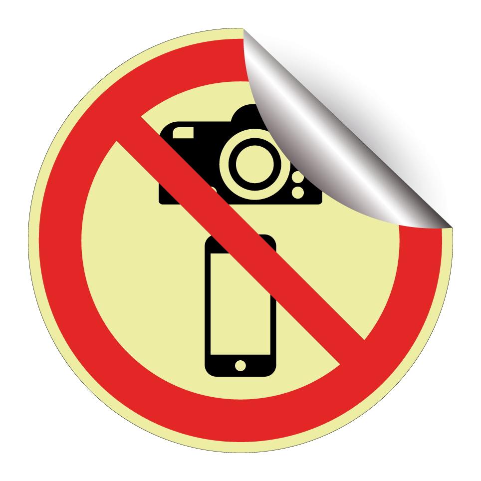 Keine Fotografie mit Kameras oder Mobiltelefonen