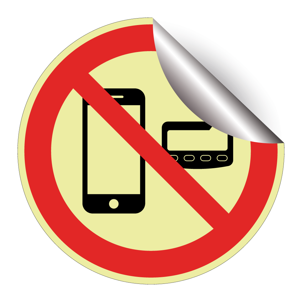Keine Mobiltelefone oder Funkmeldeempfänger