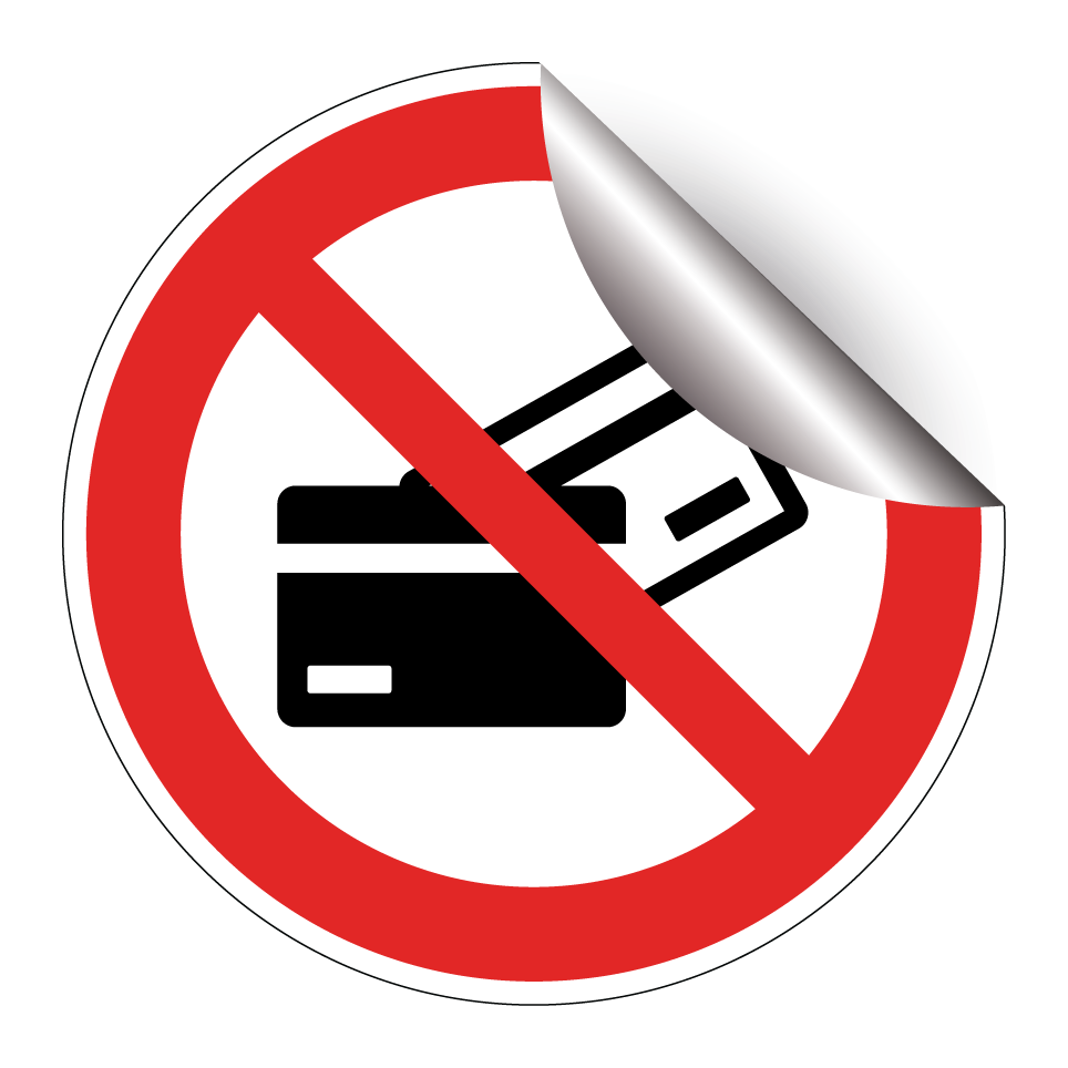 Pas de paiement par carte
