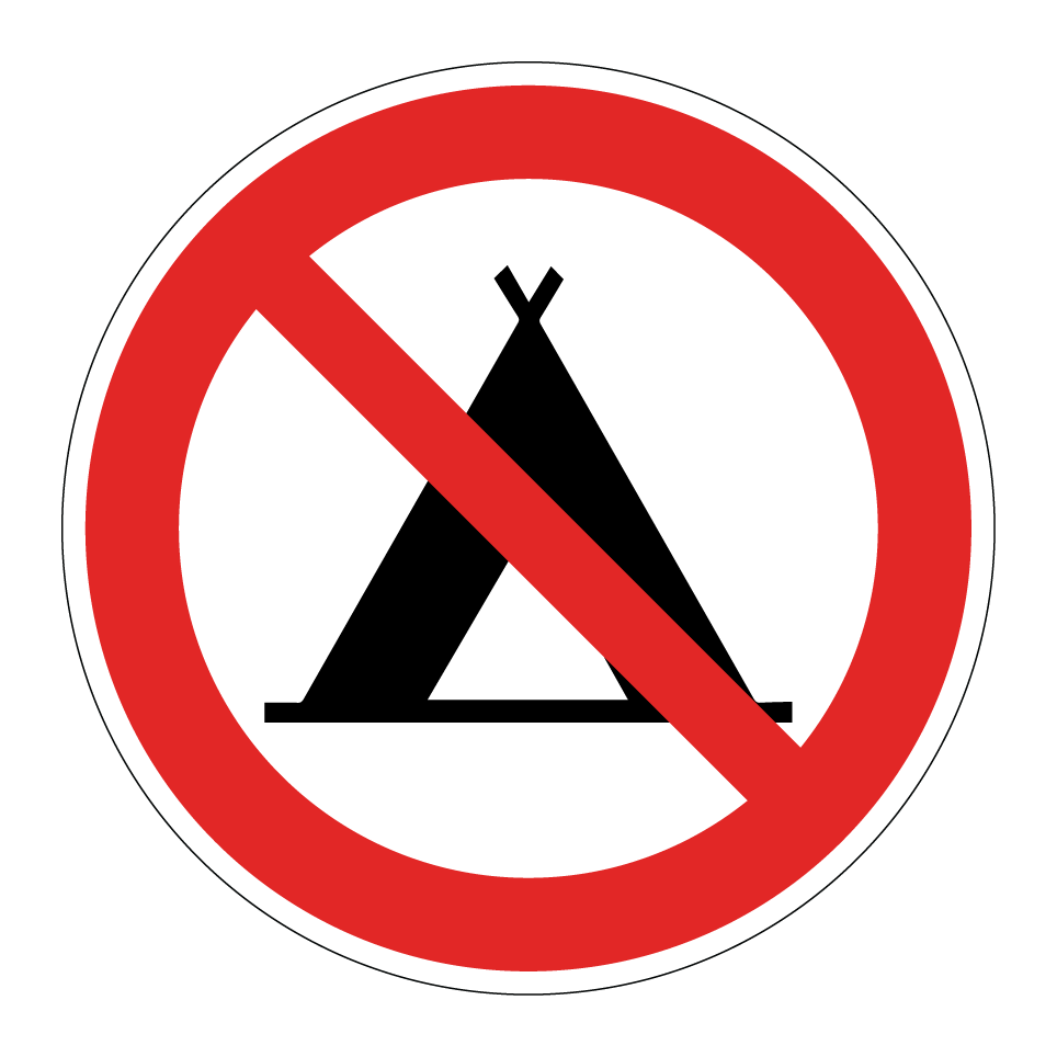 Camping interdit