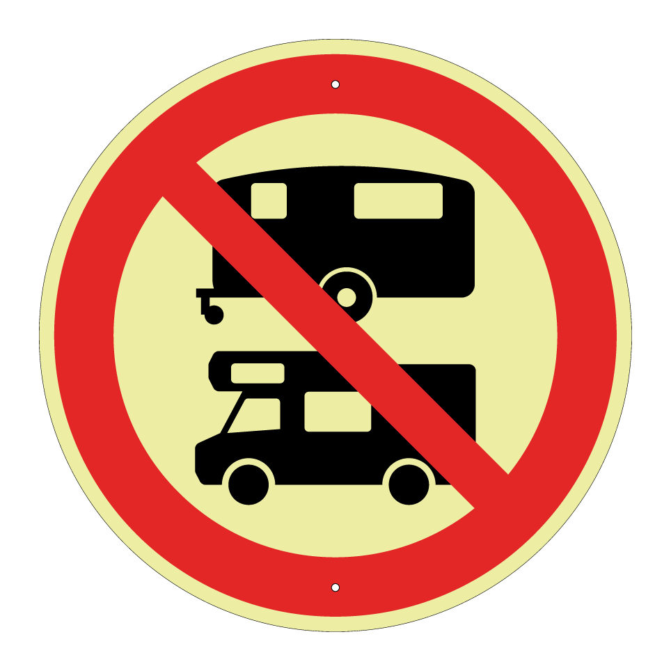 Keine Wohnwagen oder Wohnmobile