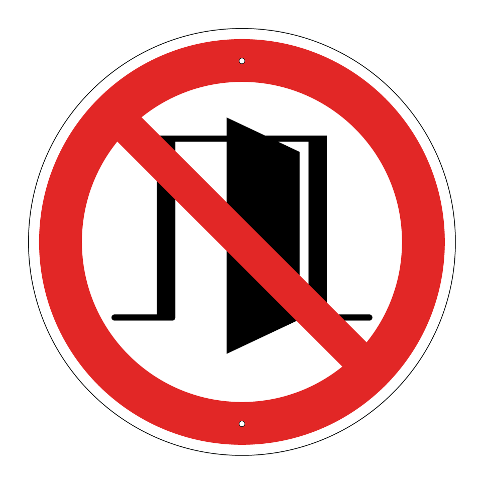 Pas de porte ouverte
