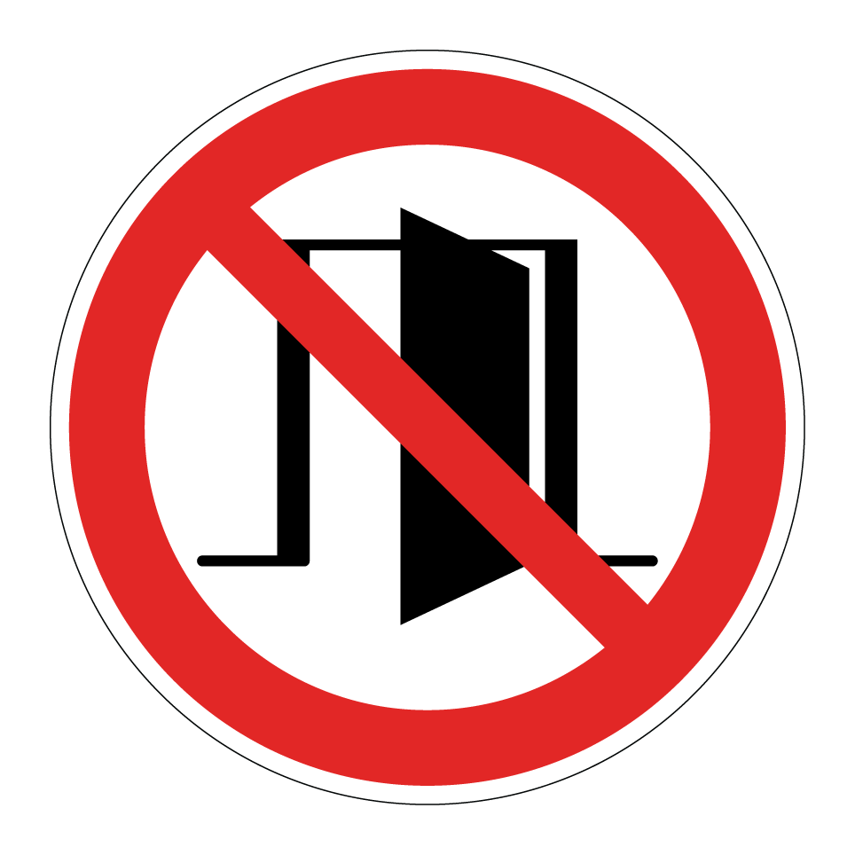 Pas de porte ouverte