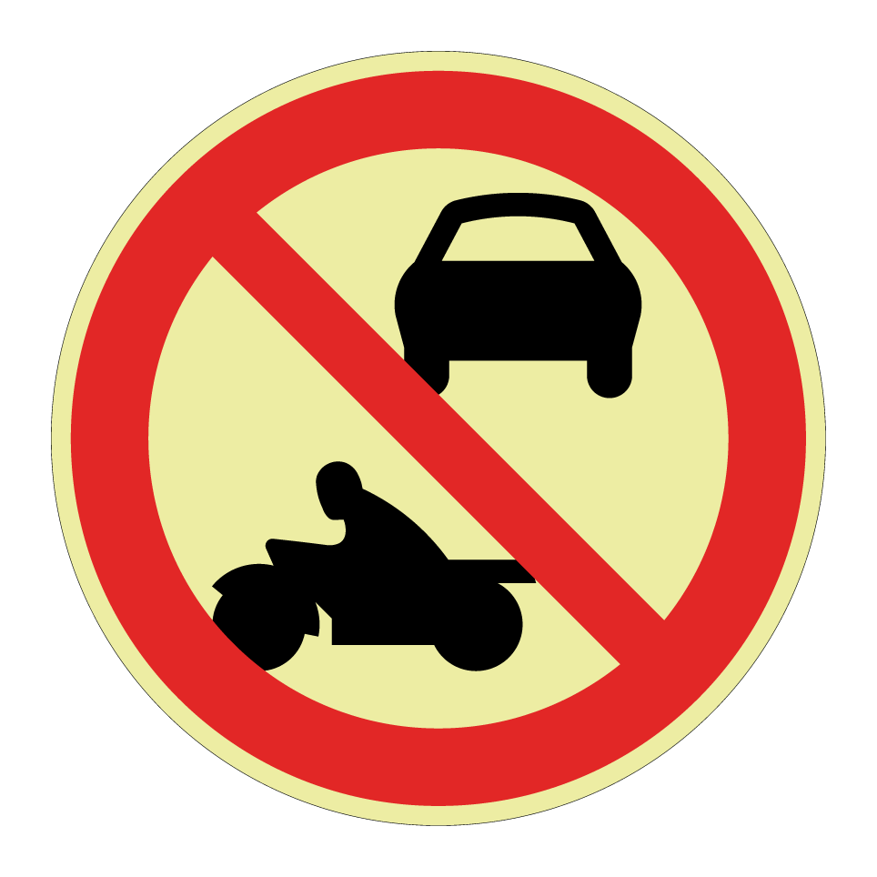 Keine Autos oder Motorräder