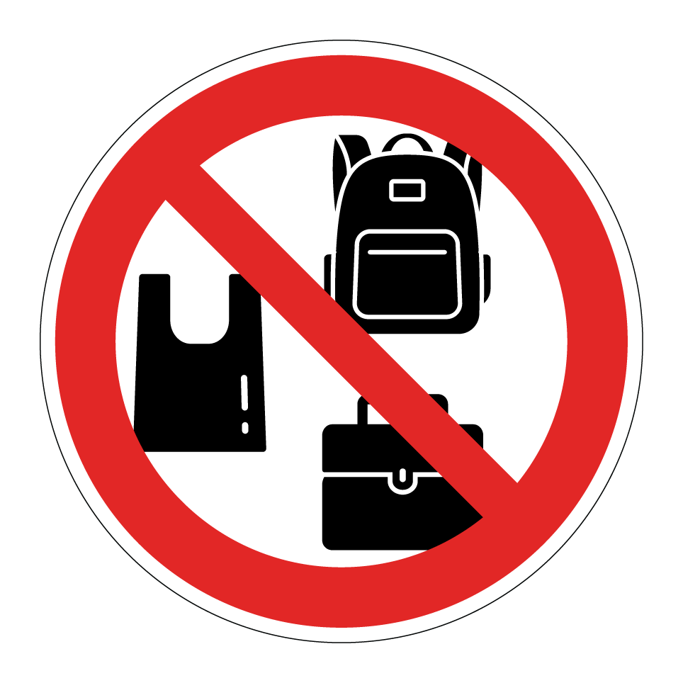 Aucun sac autorisé