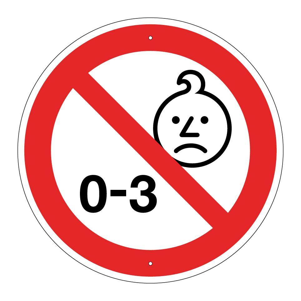 Nicht für Kinder unter 3 Jahren