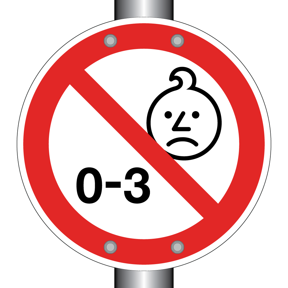 Nicht für Kinder unter 3 Jahren