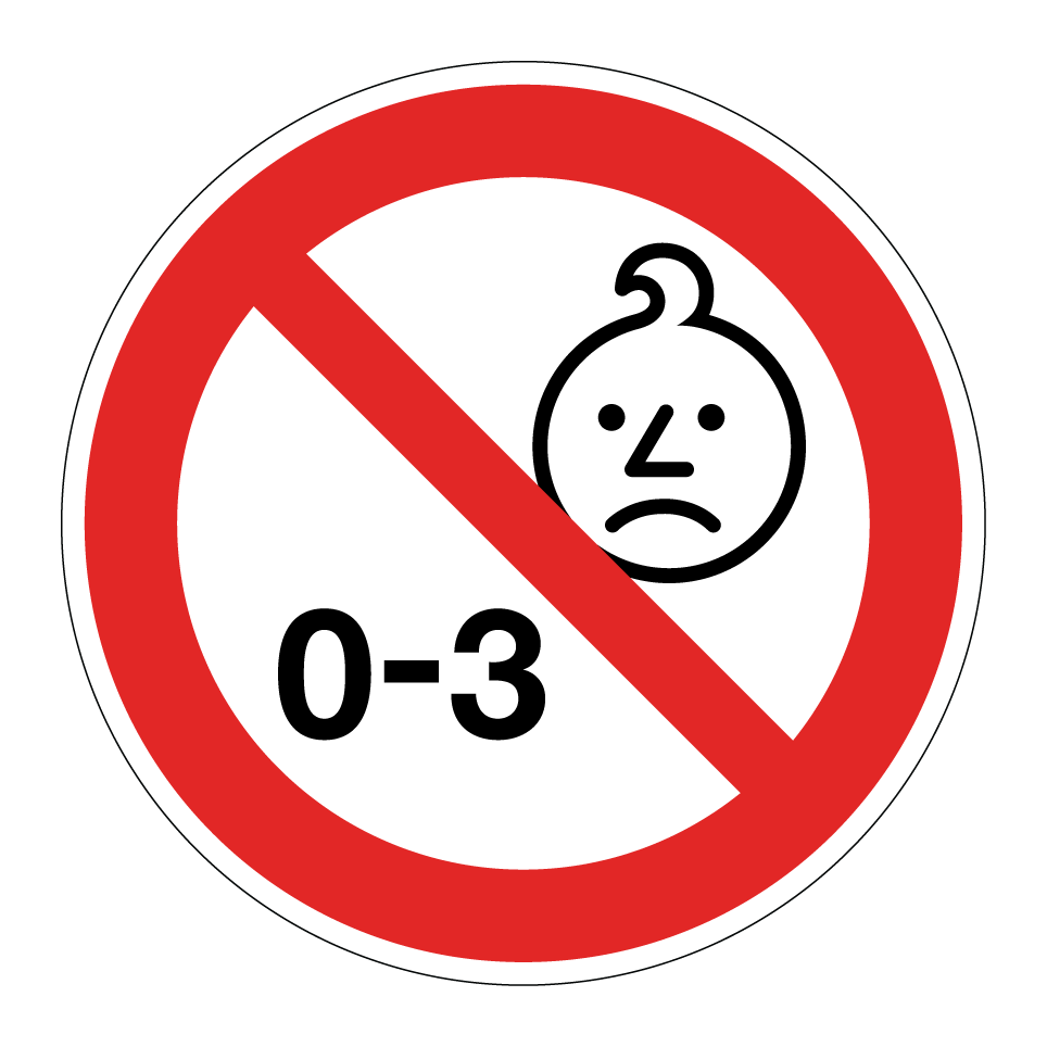 Nicht für Kinder unter 3 Jahren