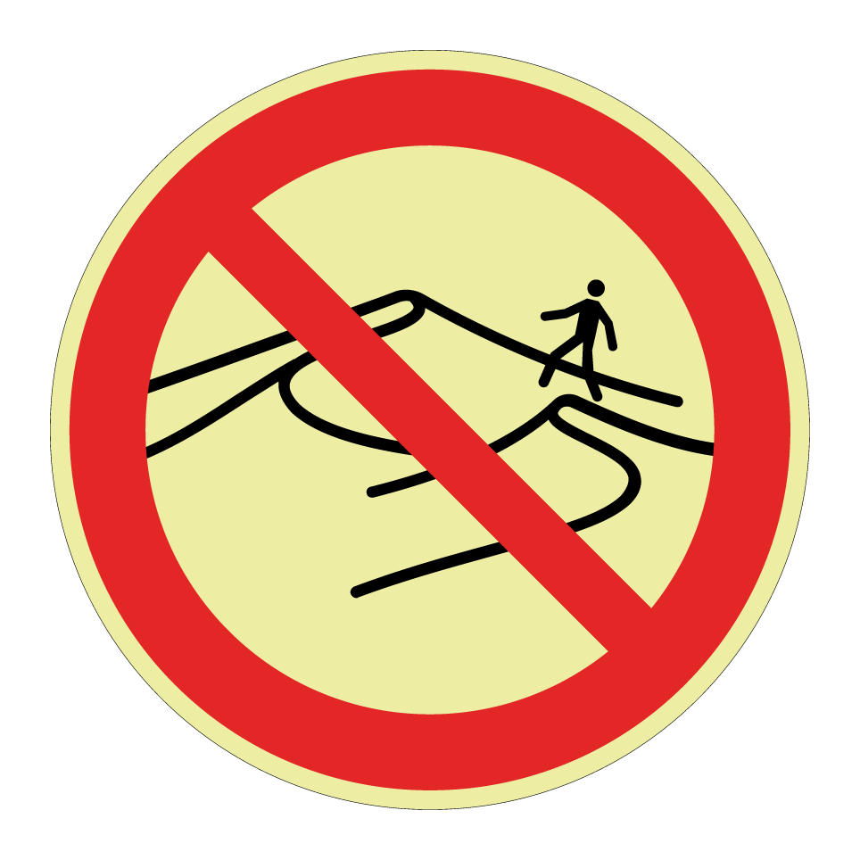 Interdiction de marcher sur les dunes