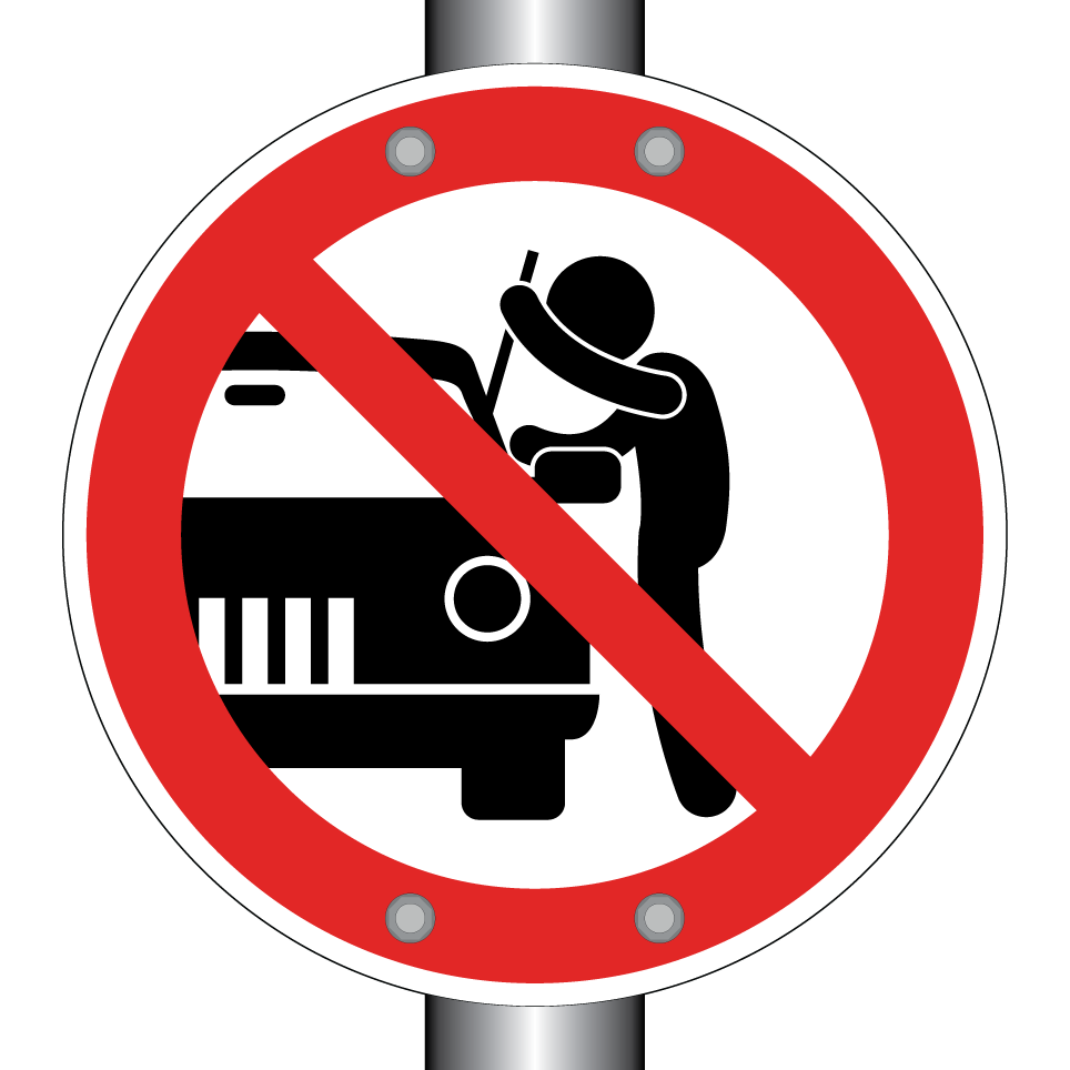 Keine Wertsachen im Auto