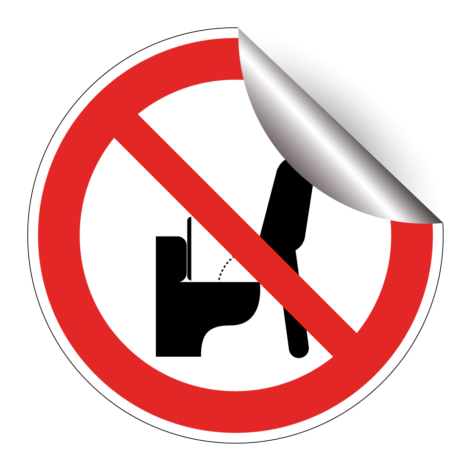 Interdiction d’uriner debout