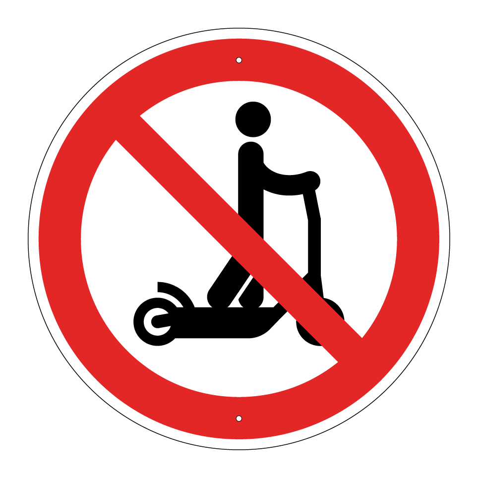 Pas de trottinettes électriques
