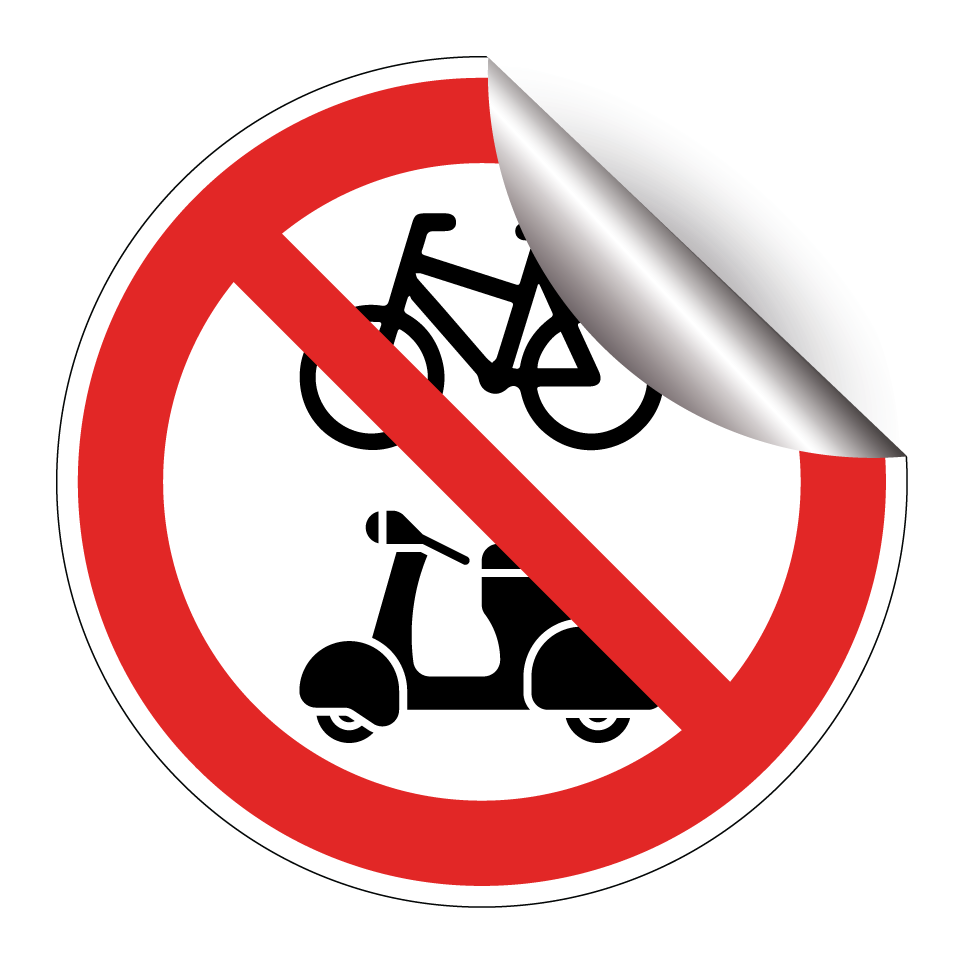 Keine Fahrräder oder Mopeds