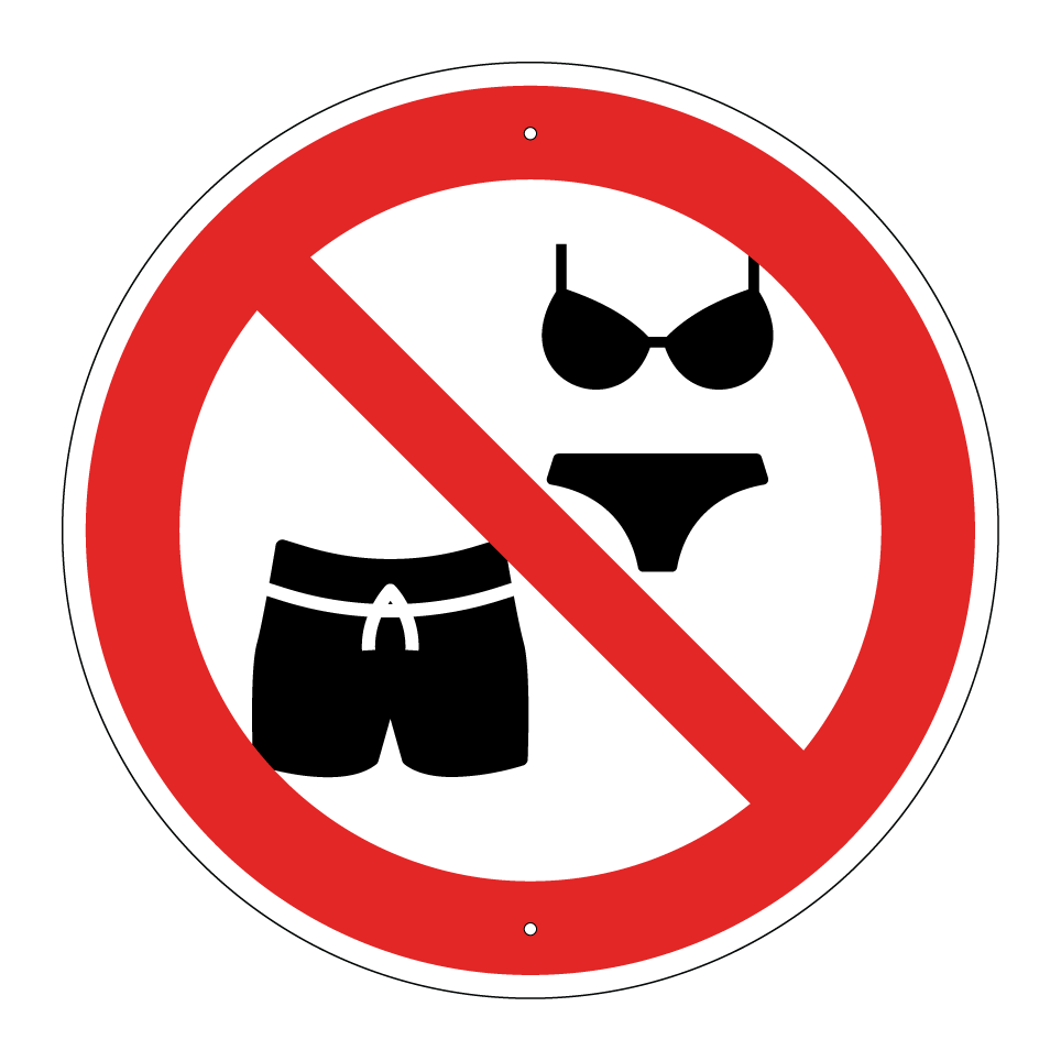 Pas de maillots de bain