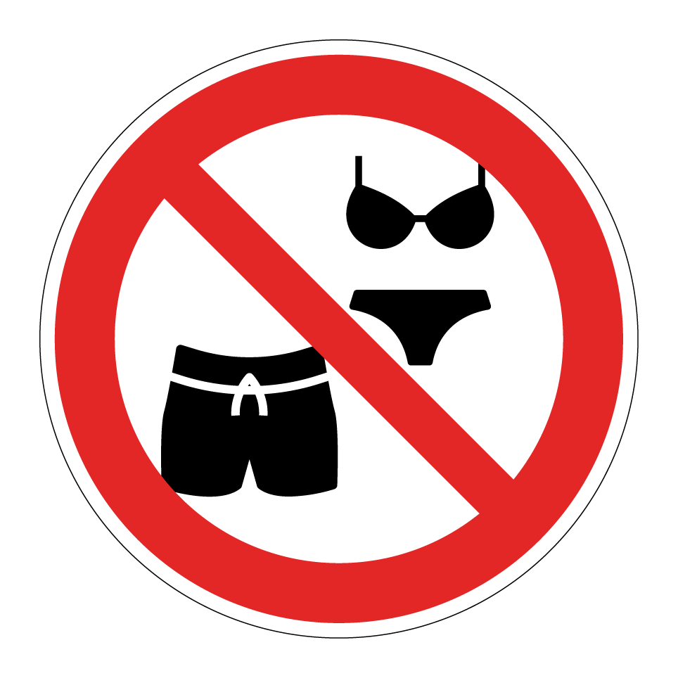 Pas de maillots de bain