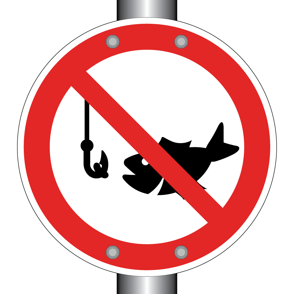 Angeln verboten