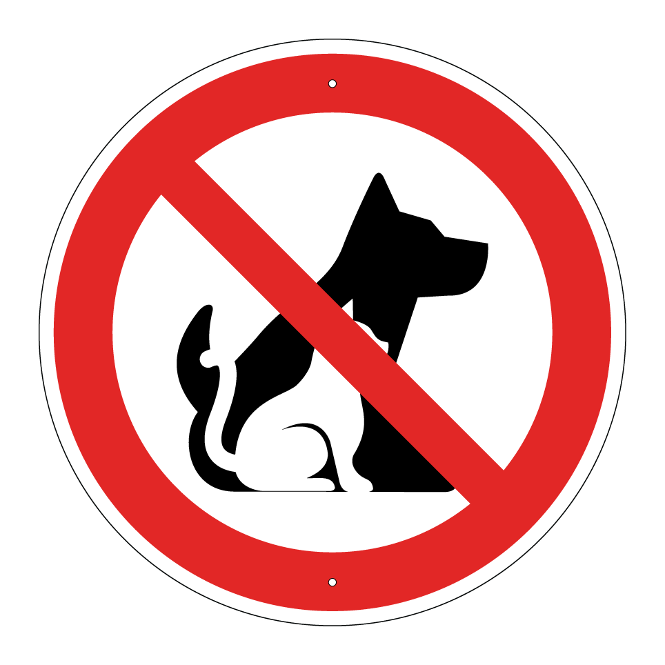 Chiens et chats interdits