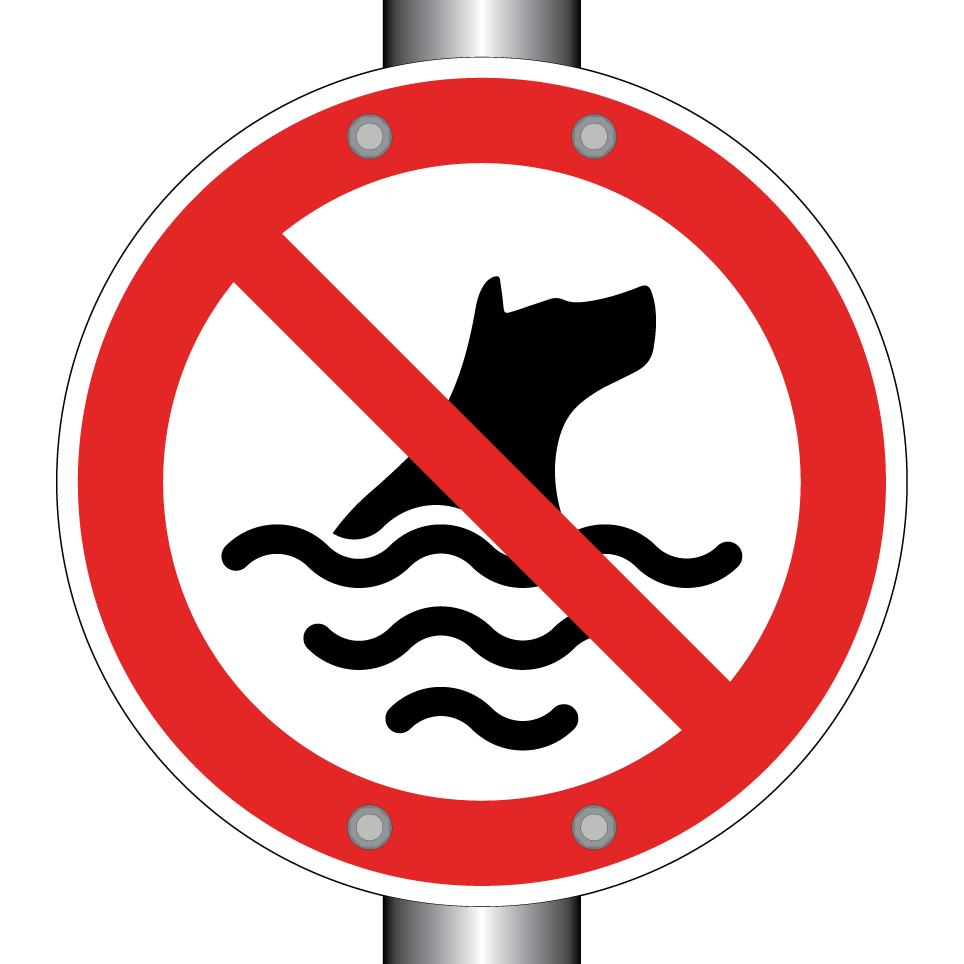 Pas de chiens dans l’eau