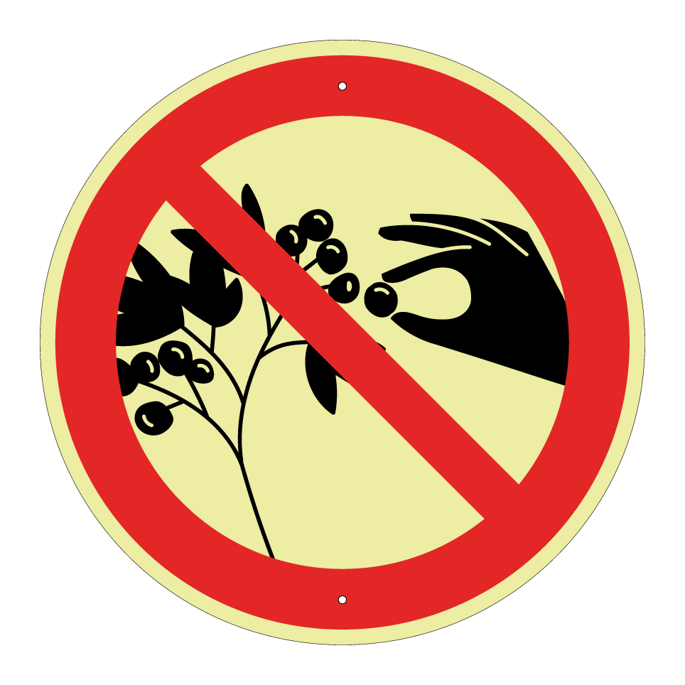 Beerenpflücken verboten
