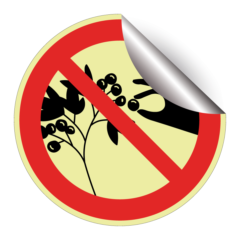 Beerenpflücken verboten