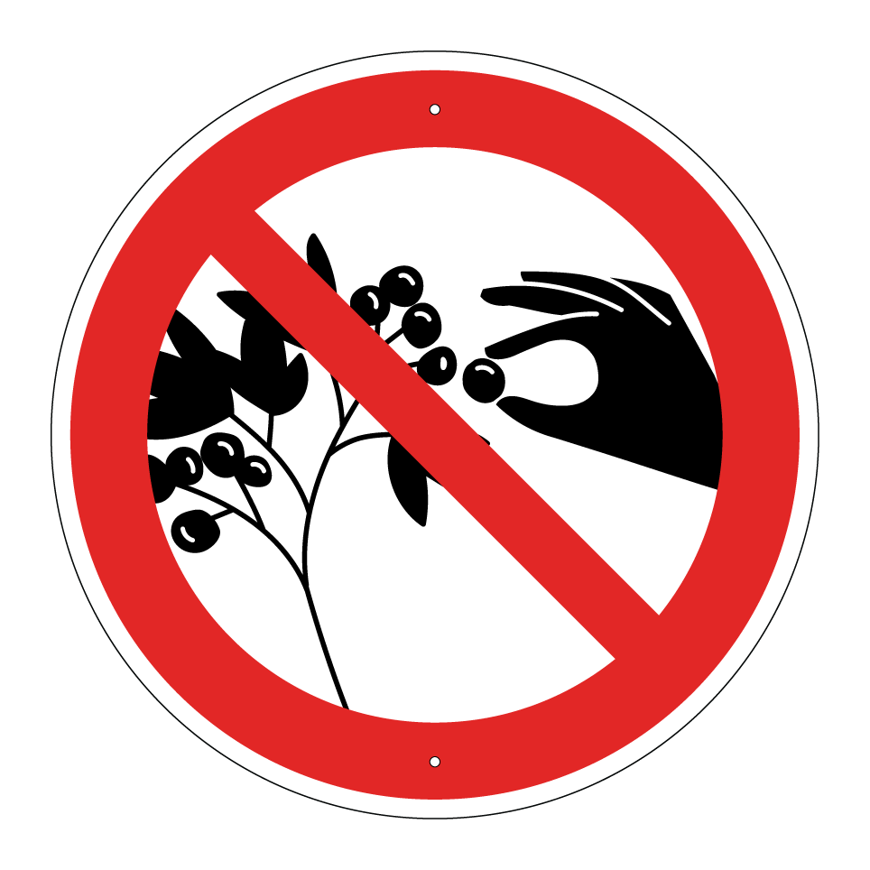 Beerenpflücken verboten