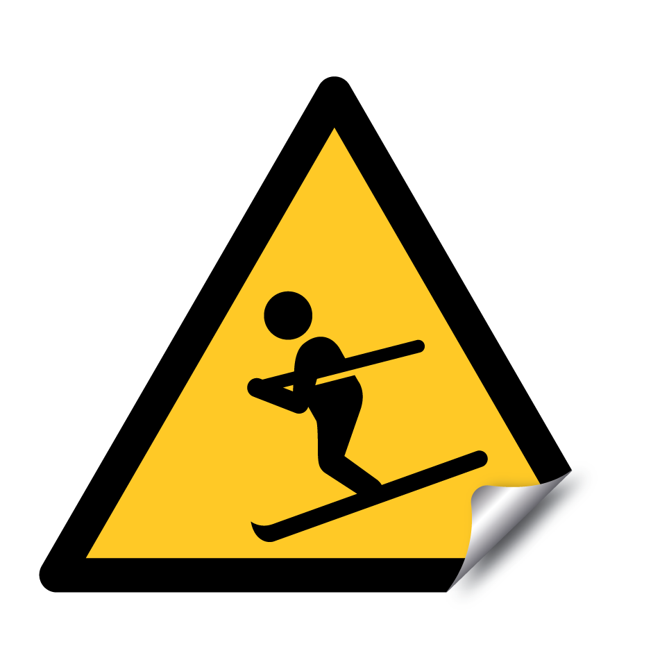 Zone de ski dangereuse