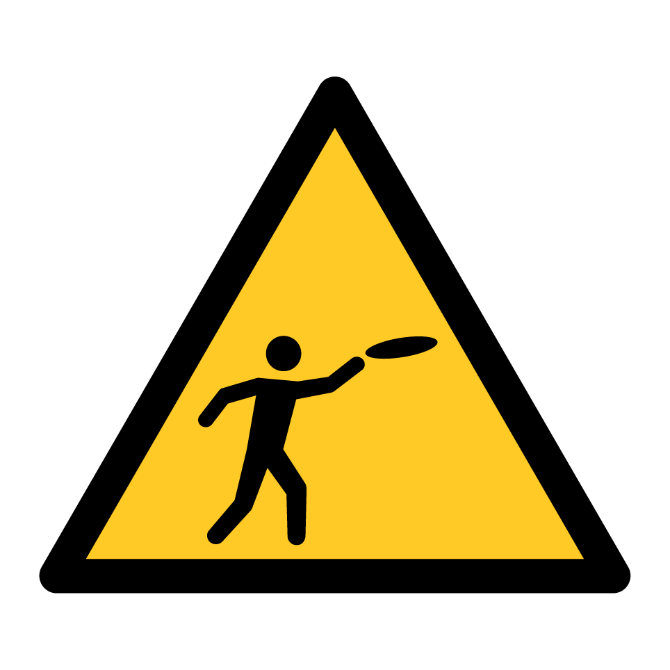 Attention aux objets volants (frisbee)