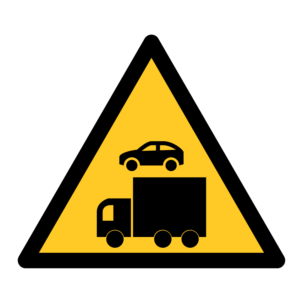 Warnung Fahrzeugtransport