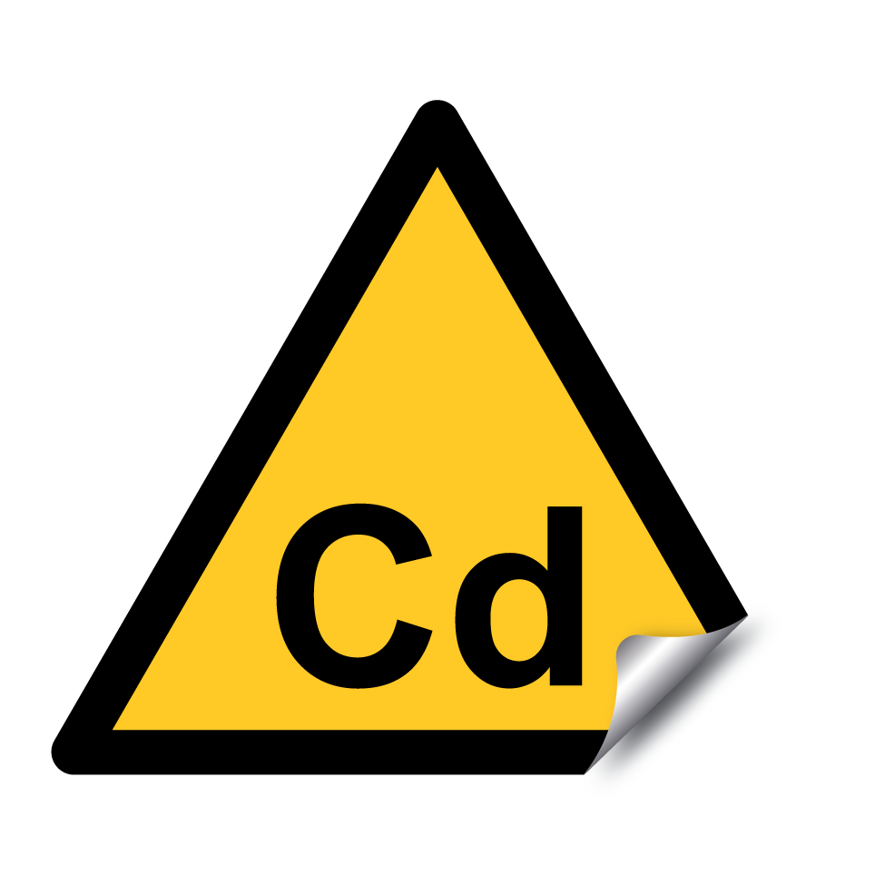 Warnung Cadmiumgefahr