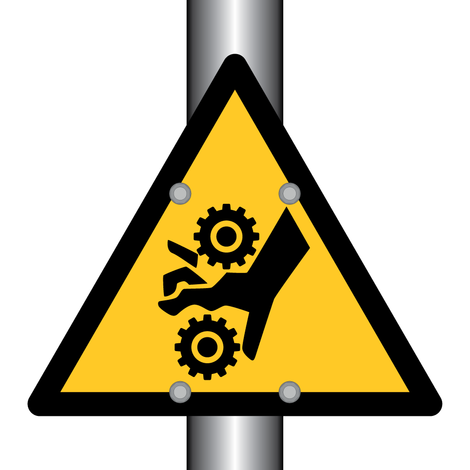 Avertissement enchevêtrement des mains