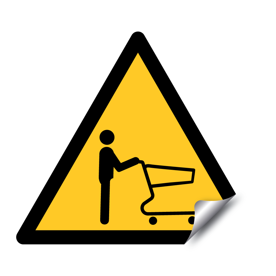 Warnung Einkaufswagen