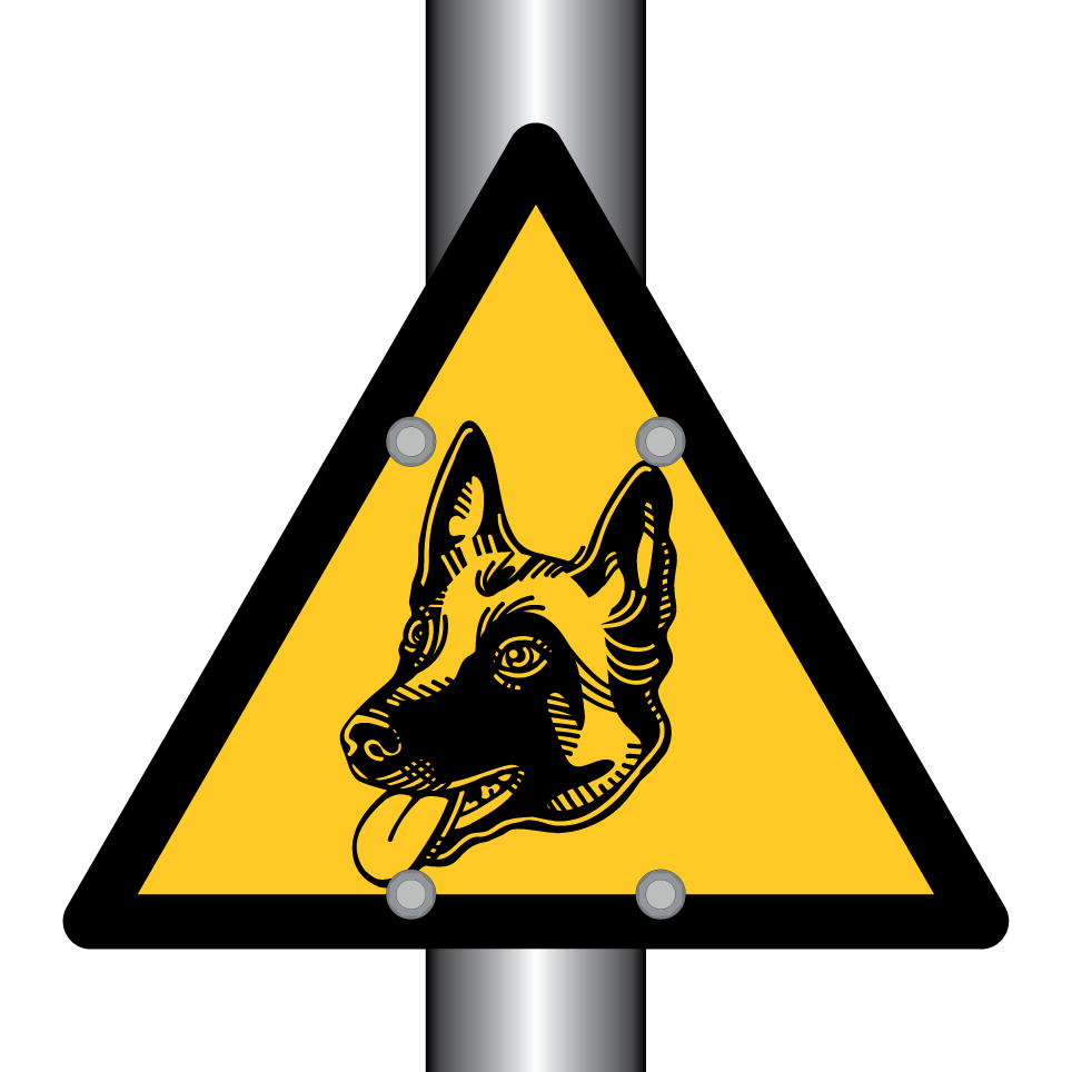 Warnung Deutscher Schäferhund