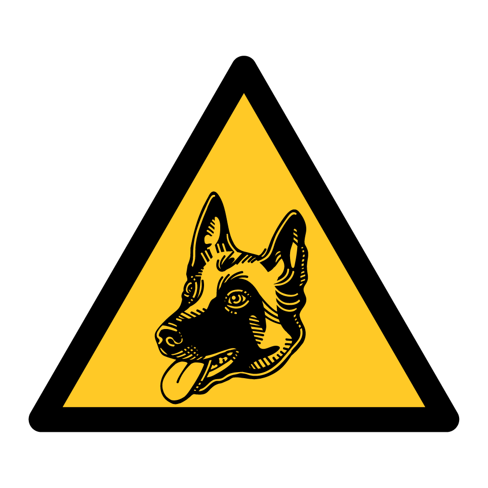 Warnung Deutscher Schäferhund
