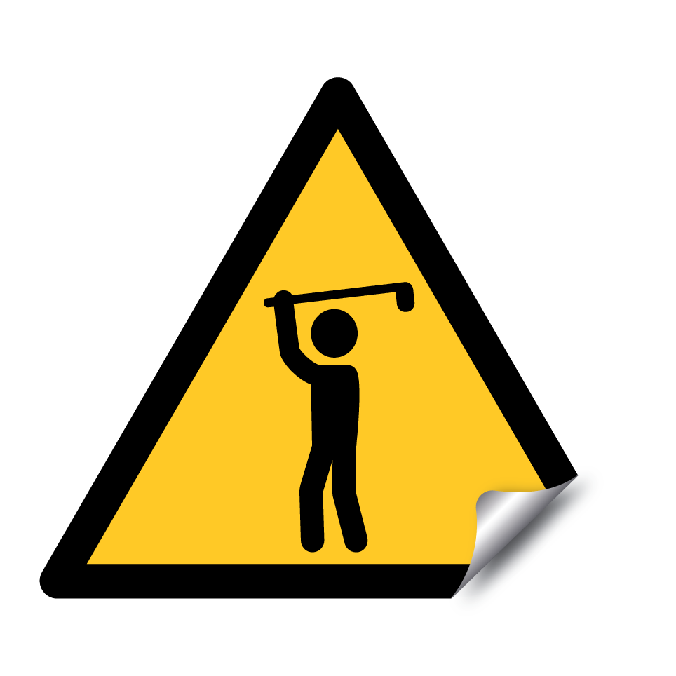 Warnung Golfen