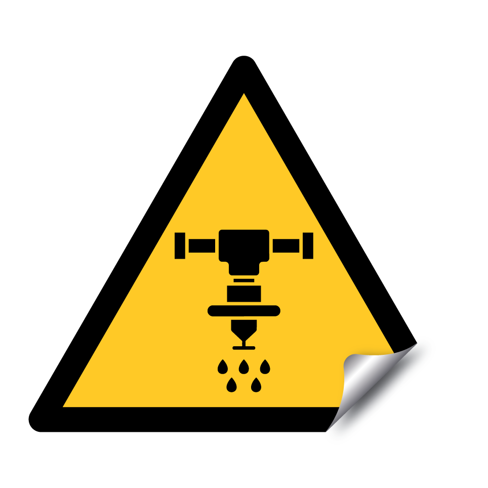 Wassersprinkler-Warnung