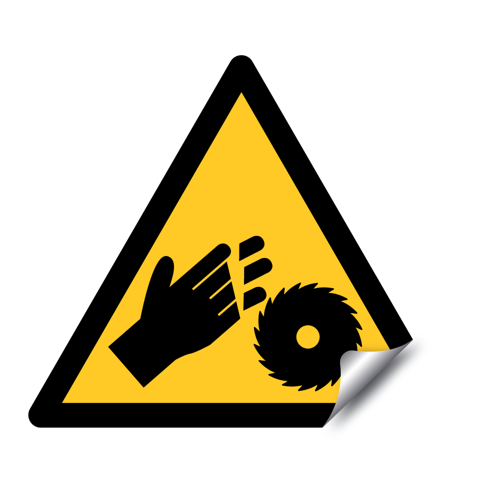 Warnung Handverletzung