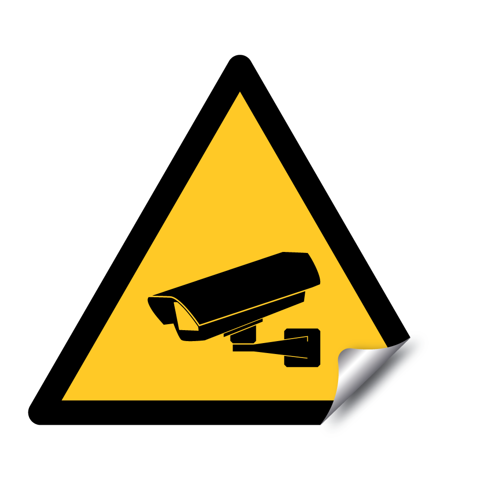 Warnung CCTV-Überwachung