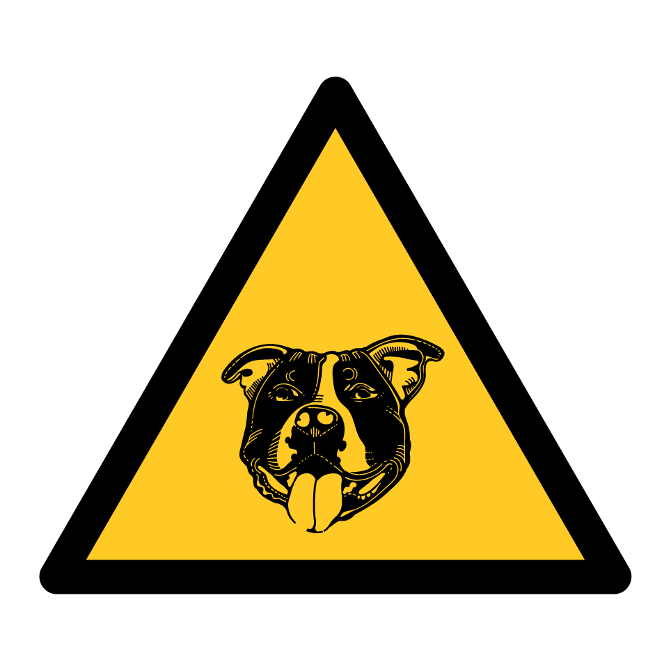 Warnhund - Pitbull